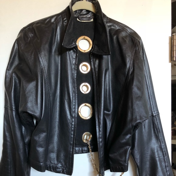 gf ferre leather jacket